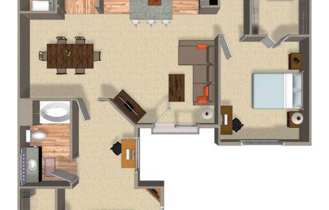 2 beds, 2 baths, 1,250 sqft, $2,219