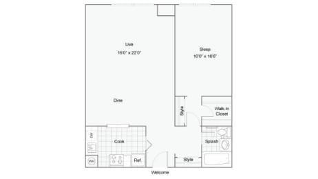 1 bed, 1 bath, 1,000 sqft, $2,023