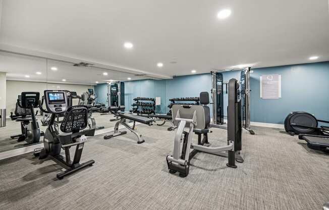 our state of the art gym is equipped with cardio equipment and weights