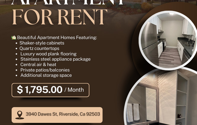 1 bed, 1 bath, 714 sqft, $1,795, Unit 094