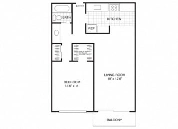 1 bed, 1 bath, 720 sqft, $2,295