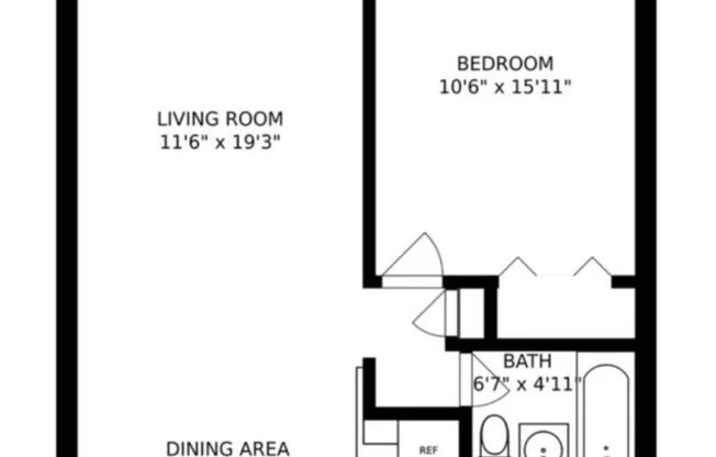 1 bed, 1 bath, 750 sqft, $2,500, Unit 6H