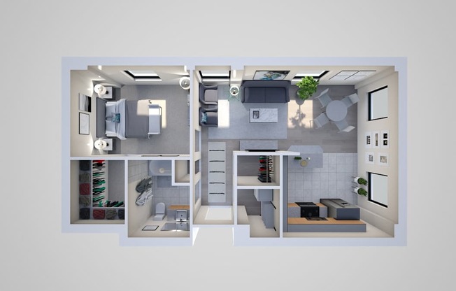 jefferson floor plan at Grand Wisconsin, Milwaukee, WI, 53203
