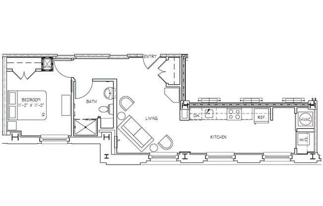 1 bed, 1 bath, 914 sqft, $1,438