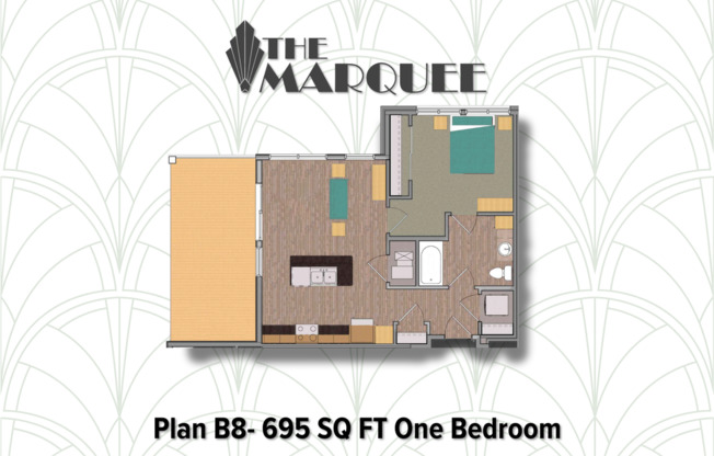 1 bed, 1 bath, 695 sqft, $1,590, Unit #324