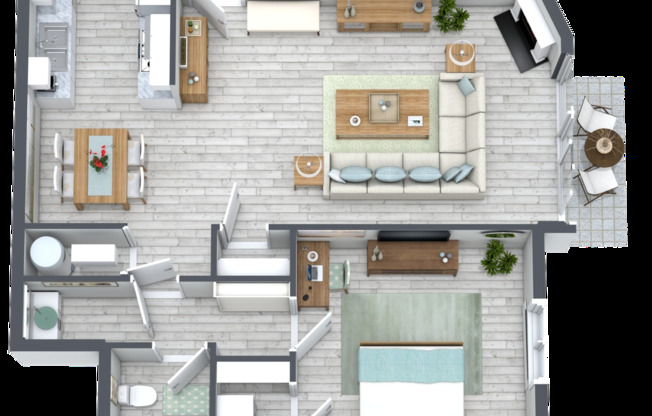 1 bed, 1 bath, 720 sqft, $749, Unit D302