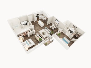 2 beds, 2 baths, 967 sqft, $3,595