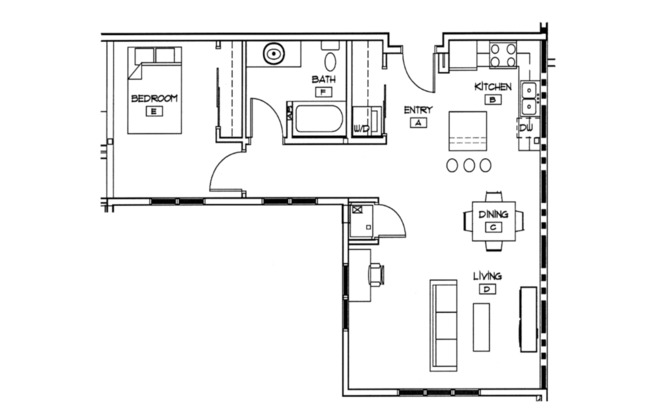1 bed, 1 bath, 750 sqft, $1,745, Unit 306