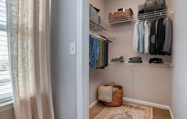 Closet View at Crestline Cary, North Carolina, 27511