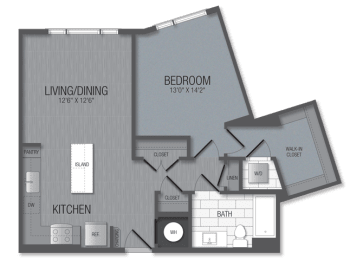 1 bed, 1 bath, 779 sqft, $2,132