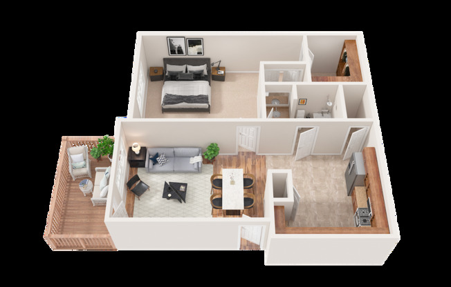 1 bed, 1 bath, 867 sqft, $1,150, Unit 503