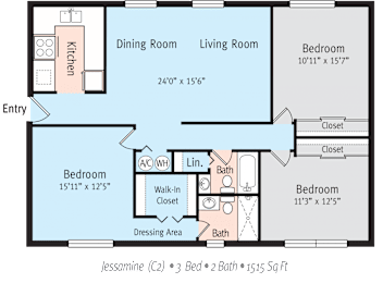 3 beds, 2 baths, 1,515 sqft, $1,855