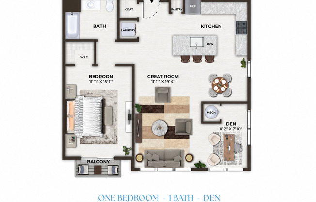 1 bed, 1 bath, 947 sqft, $2,906, Unit 1344