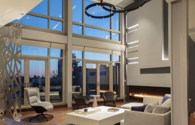 Stunning Views from this Spectacular and Stylish Penthouse in heart of Adams Morgan with PARKING.