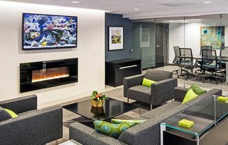 fireplace in clubhouse