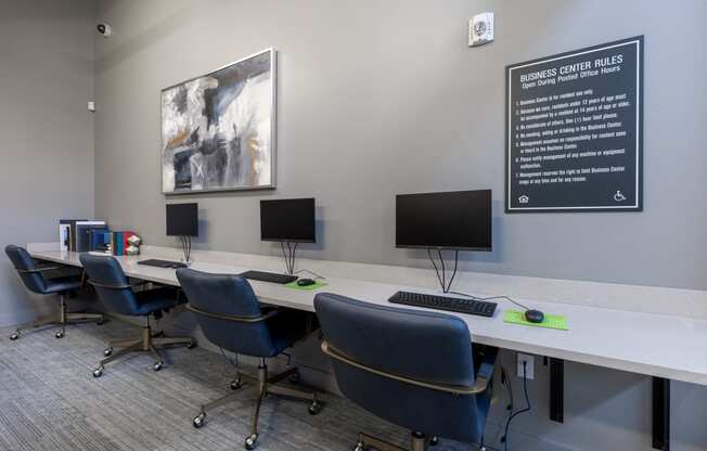 Business Center with computer stations