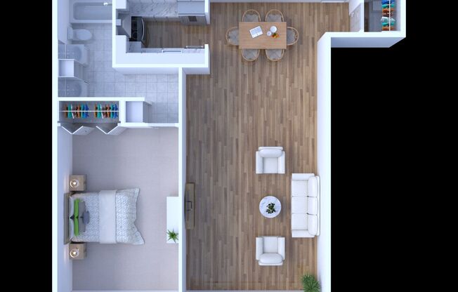 1 bed, 1 bath, 720 sqft, $2,050