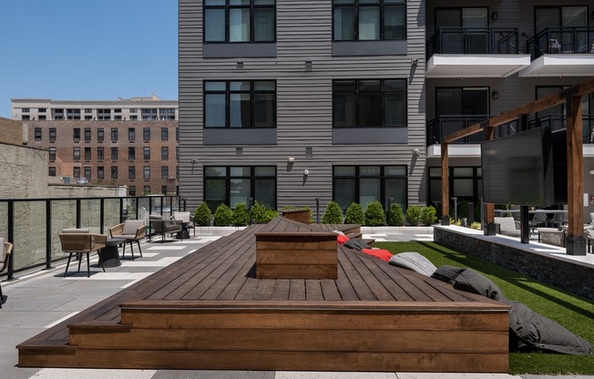 Multiple rooftop indoor/outdoor spaces for year-round use.