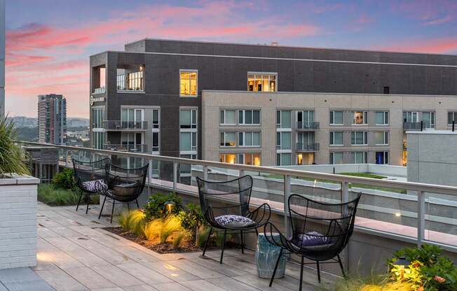 photo of rooftop patio