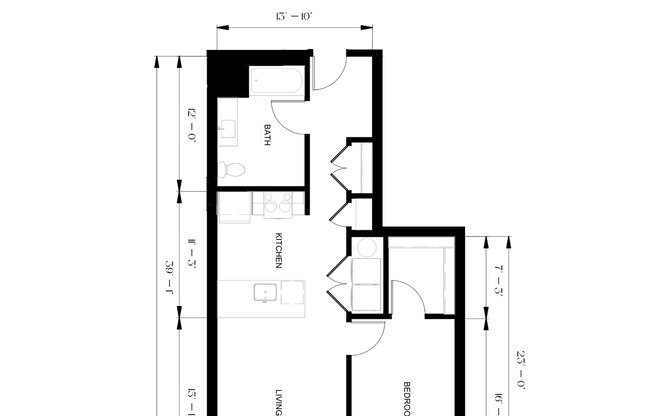 1 bed, 1 bath, 766 sqft, $2,925, Unit 407