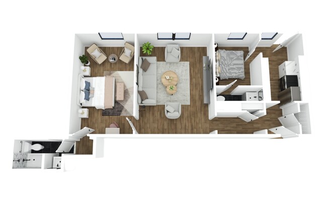 2 beds, 2 baths, 1,250 sqft, $1,580