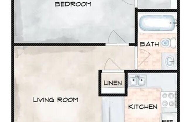 1 bed, 1 bath, 450 sqft, $1,814, Unit Unit 083