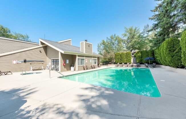 Townhomes with a View Pool Area and Clubhouse