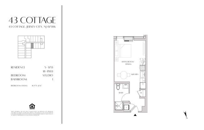 Studio, 1 bath, 382 sqft, $2,375, Unit 613