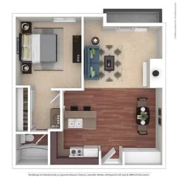 1 bed, 1 bath, 725 sqft, $1,875