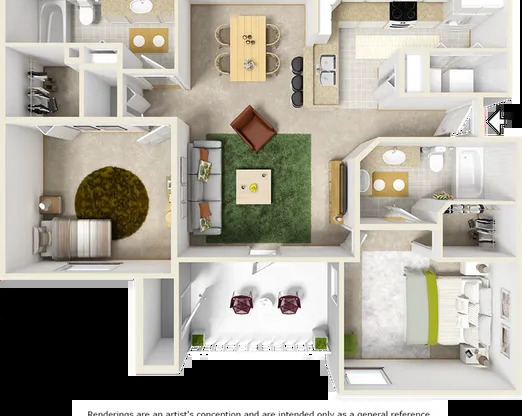 2 beds, 2 baths, 1,145 sqft, $1,675