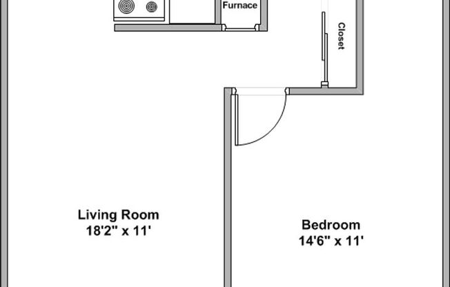 1 bed, 1 bath, 760 sqft, $775