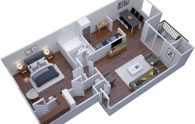 1 bed, 1 bath, 678 sqft, $1,250