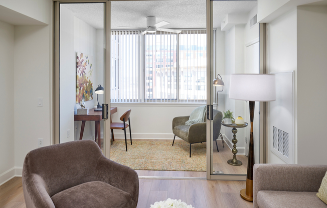 Modern living starts here. Our newly renovated apartments now feature stainless steel appliances and wood-style vinyl plank flooring to complement custom cabinetry and granite countertops along with updated lighting and other fixtures.