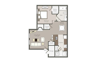 1 bed, 1 bath, 720 sqft, $1,832