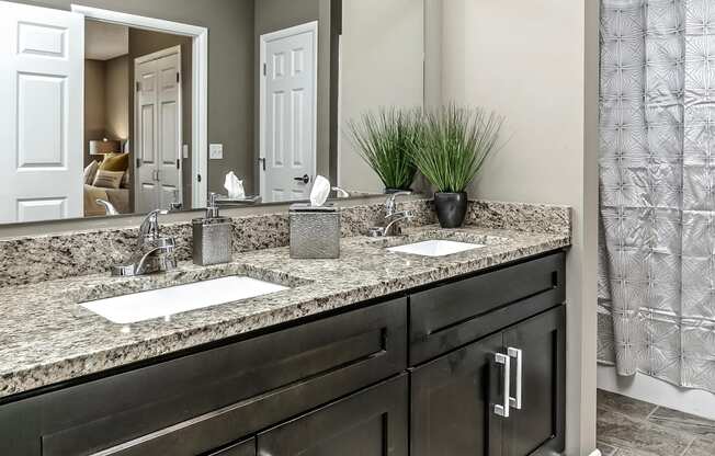 Large countertops with extra space at The Apartments at Lux 96 in Papillion, NE