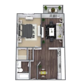 1 bed, 1 bath, 575 sqft, $2,410