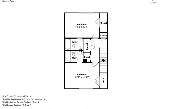 2 beds, 2.5 baths, 1,200 sqft, $1,250, Unit 2