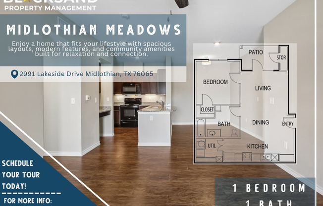 1 bed, 1 bath, 738 sqft, $1,199, Unit 1022