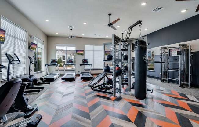 Cardio and Weight Equipment at the Fitness Center