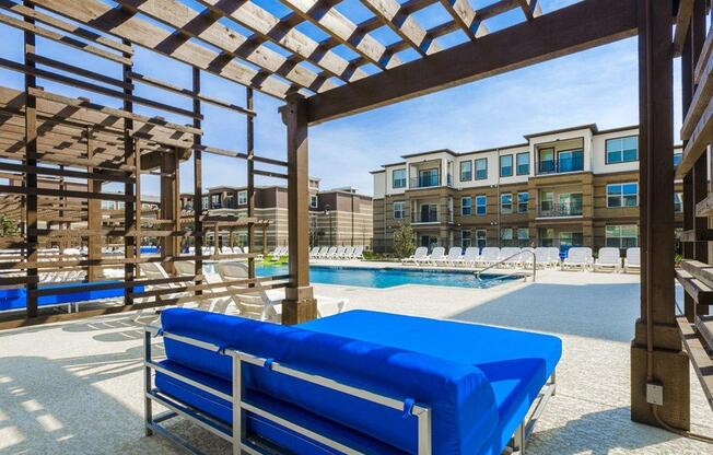 Lounge Swimming Pool With Cabana at McKinney Square, Texas, 75070