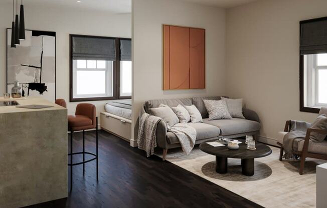 An interior picture of Lotus Cityline Apartments in Downtown Salt Lake City, Utah
