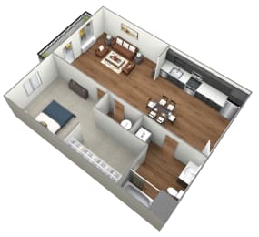 1 bed, 1 bath, 675 sqft, $1,740