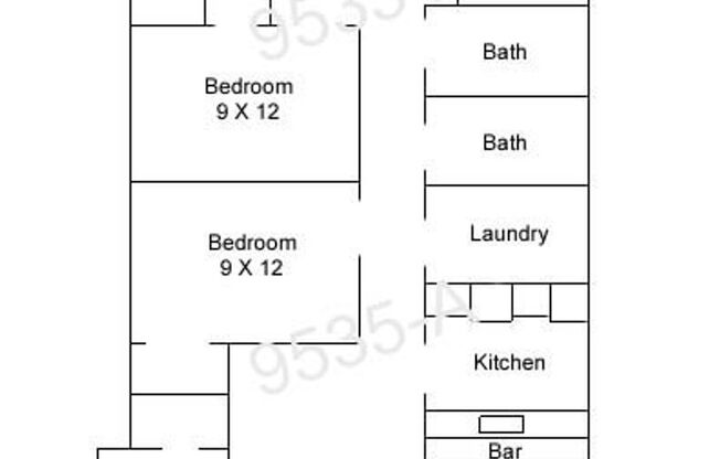 4 beds, 2 baths, 1,071 sqft, $2,100