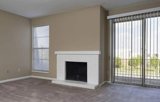 apartment with fireplace