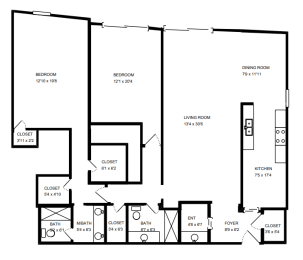 2 beds, 2 baths, 1,622 sqft, $4,295