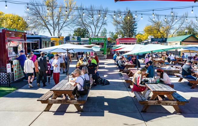Modera Beaverton is just 0.4 miles from BG's Food Cartel with a variety of delicious food options.
