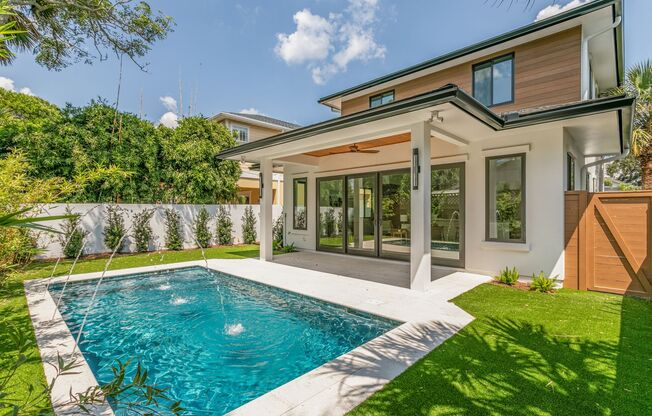 New Pool Home Steps to the Beach!