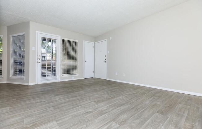 living room with a door to the patio
