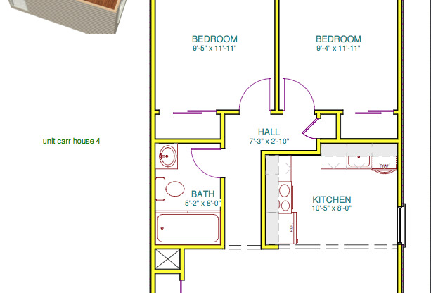 2 beds, 1 bath, 720 sqft, $1,125, Unit 25