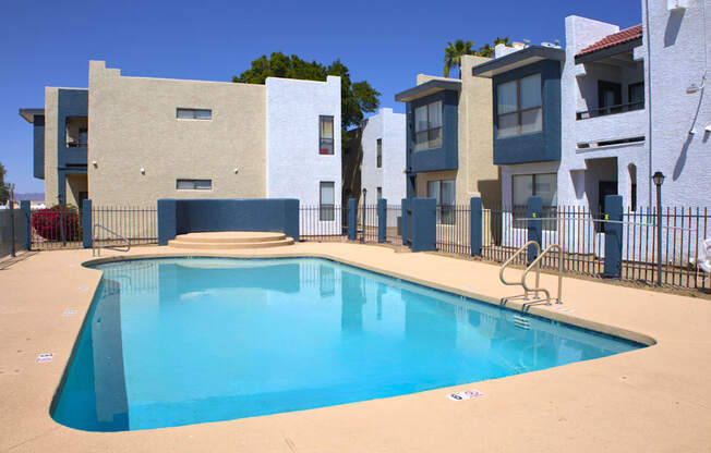 our apartments showcase an unique swimming pool